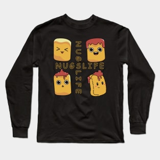 chicken nuggets club Long Sleeve T-Shirt